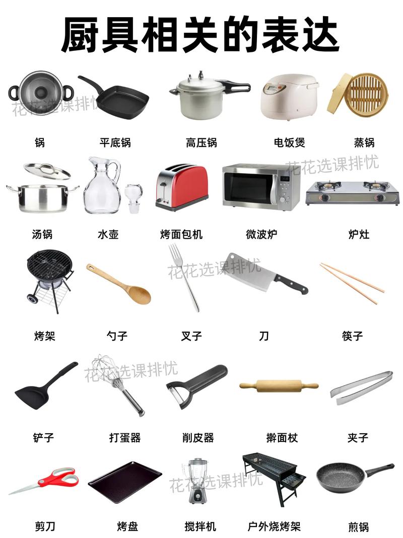 從廚房開始的啟蒙 學(xué)習(xí)廚具單詞讓孩子輕松掌握日常生活用語